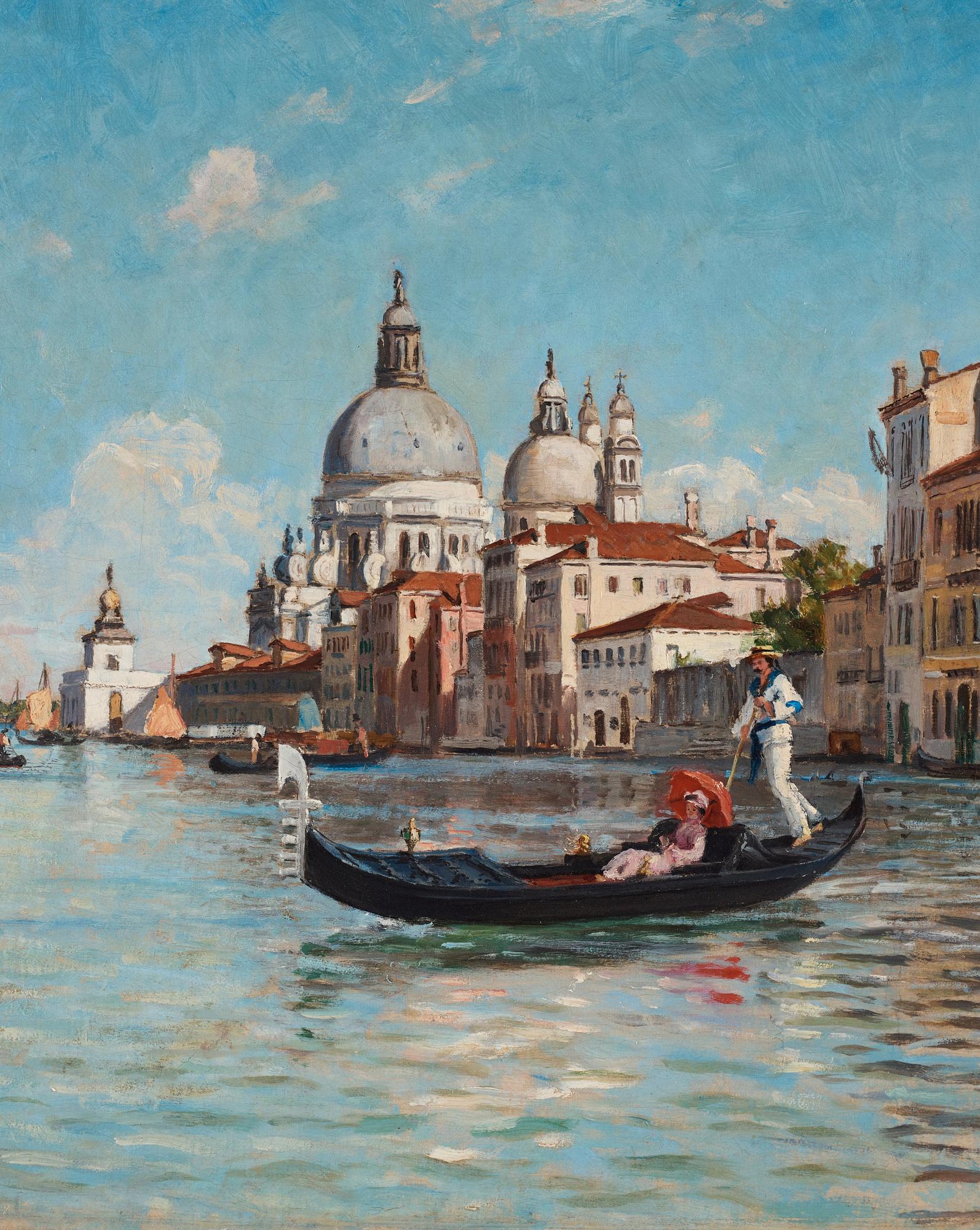 Carl Skånberg, Canal Grande with view over Santa Maria della Salute.
