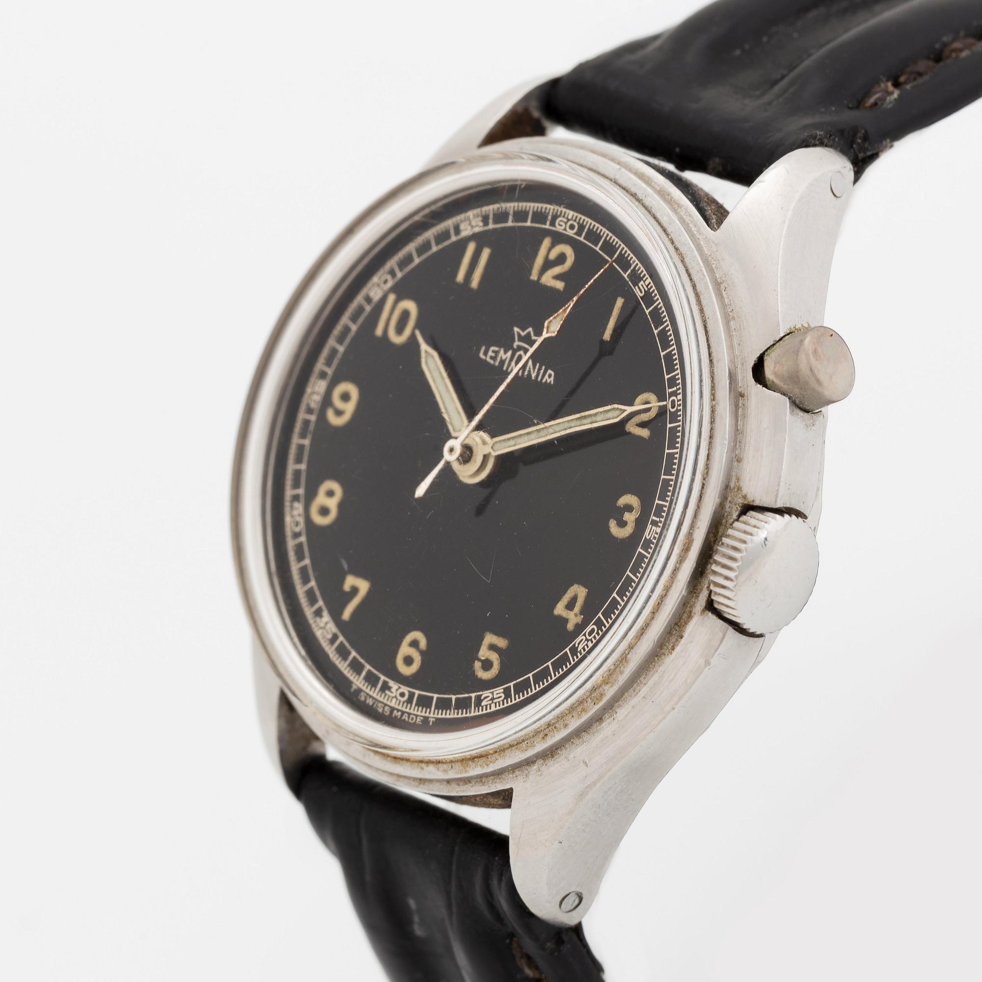 Lemania, "Tg 195", "Tre kronor/Three Crowns", ca 1966.