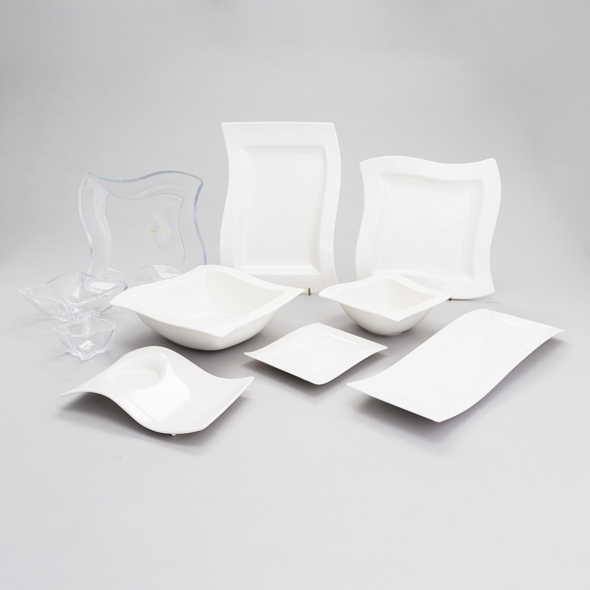 Service parts, "New wave", 37 parts, Villeroy & Boch. Germany.