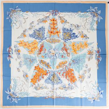 Hermès, a 'Pythagore' silk scarf.