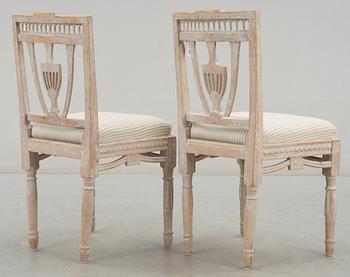 STOLAR, ett par, sengustavianska, 1700-talets slut.