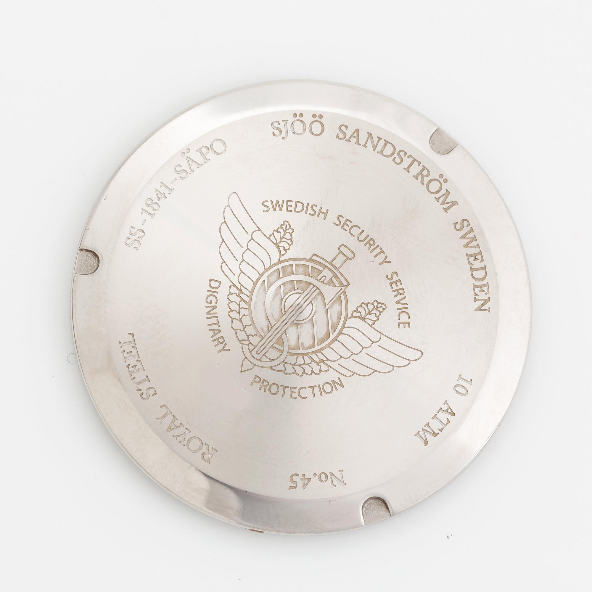 Sjöö Sandström, Royal Steel, Worldtimer, "SÄPO/Swedish Security Service", ca 2019.