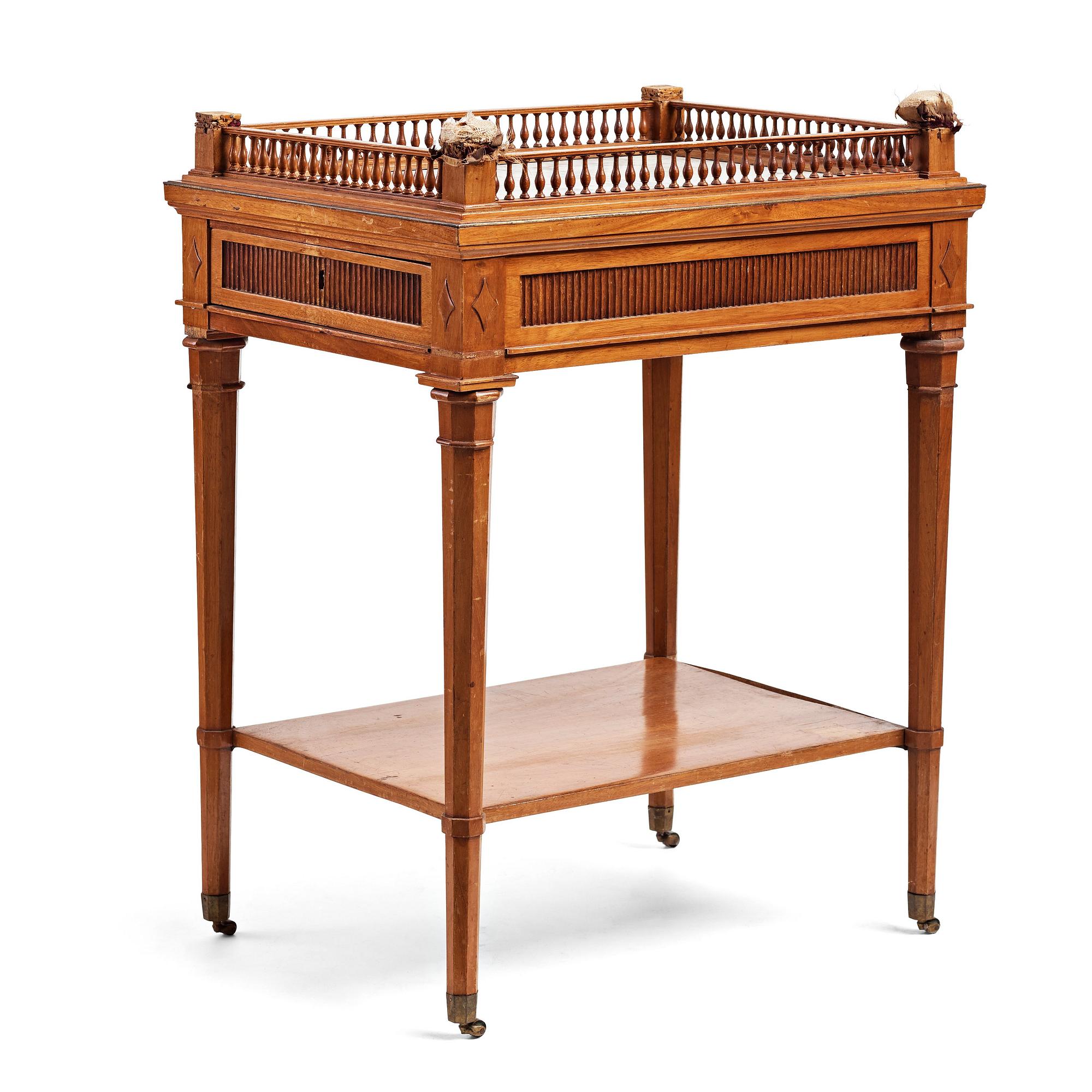 SYBORD, tillskrivet Gottlieb Iwersson, kunglig slottssnickare (Stockholm 1778-1813), omkring år 1800, Sengustavianskt.