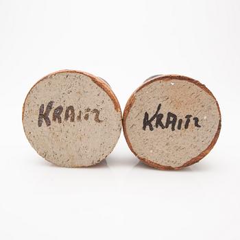Ulla & Gustav Kraitz, Candle holders, a pair.