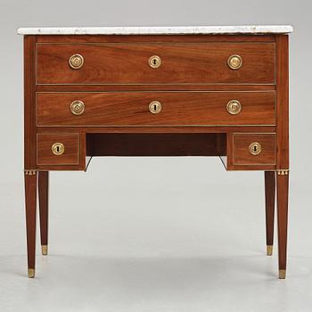 A late Gustavian late 18th century writing-commode.