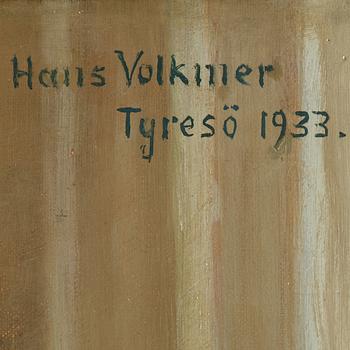Hans Volkmer, an oil on canvas. Signed and dated 1933.