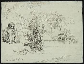 Rembrandt Harmensz van Rijn, "The Bathers".