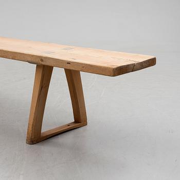 a swedish wooden bench from the 19th century.
