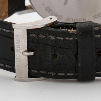 GEORG JENSEN, armbandsur, kronograf design Henning Koppel, 38 mm,