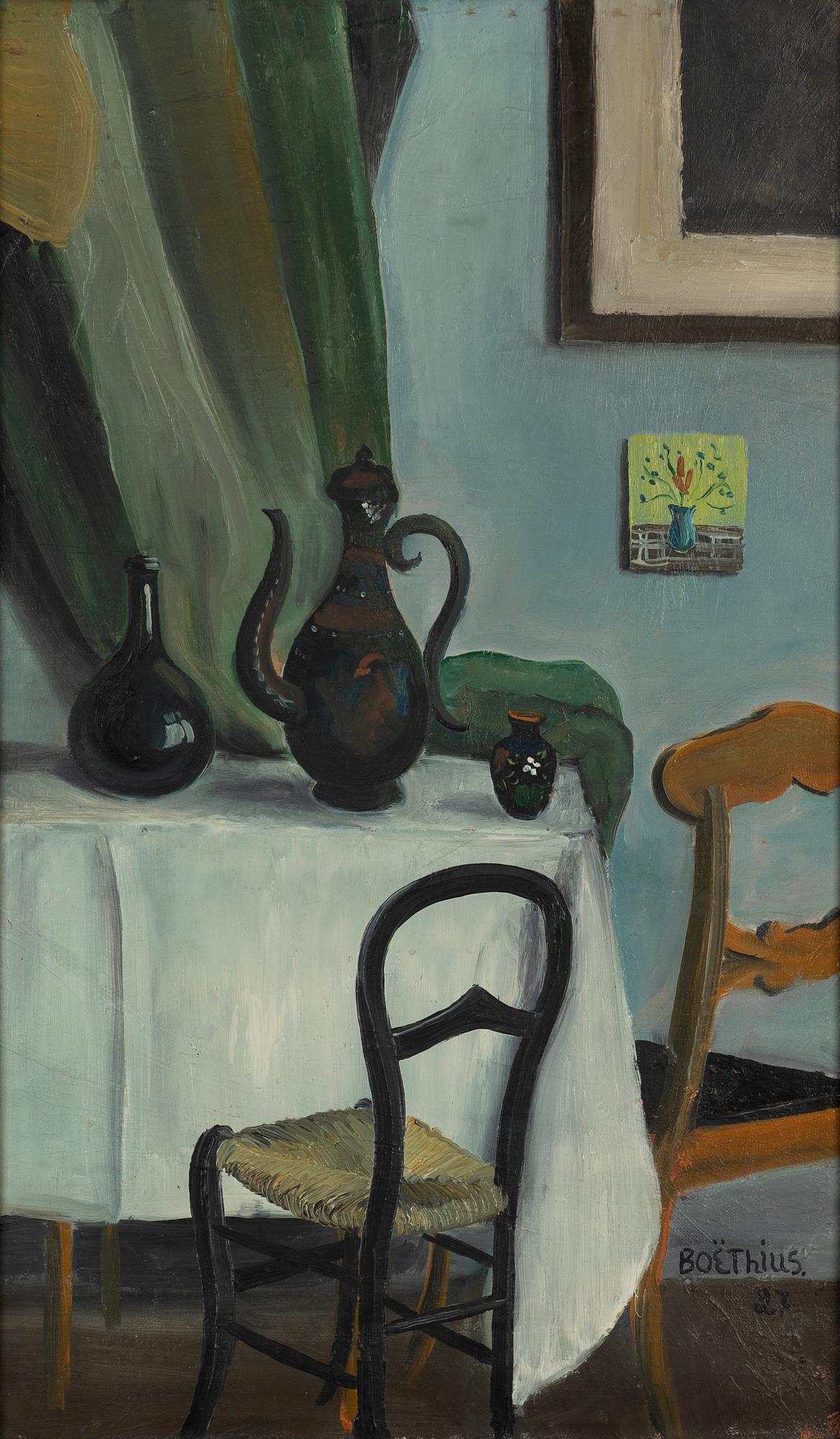 Lars Boëthius, oil on canvas, signed and dated -27.
