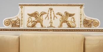 SOFFA, sengustaviansk, omkr år 1800.