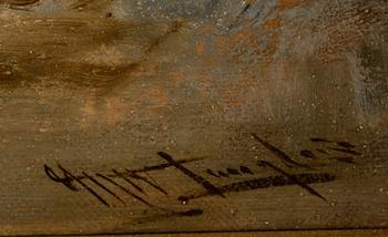 MARK WILLIAM LANGLOIS, olja på duk, signerad.