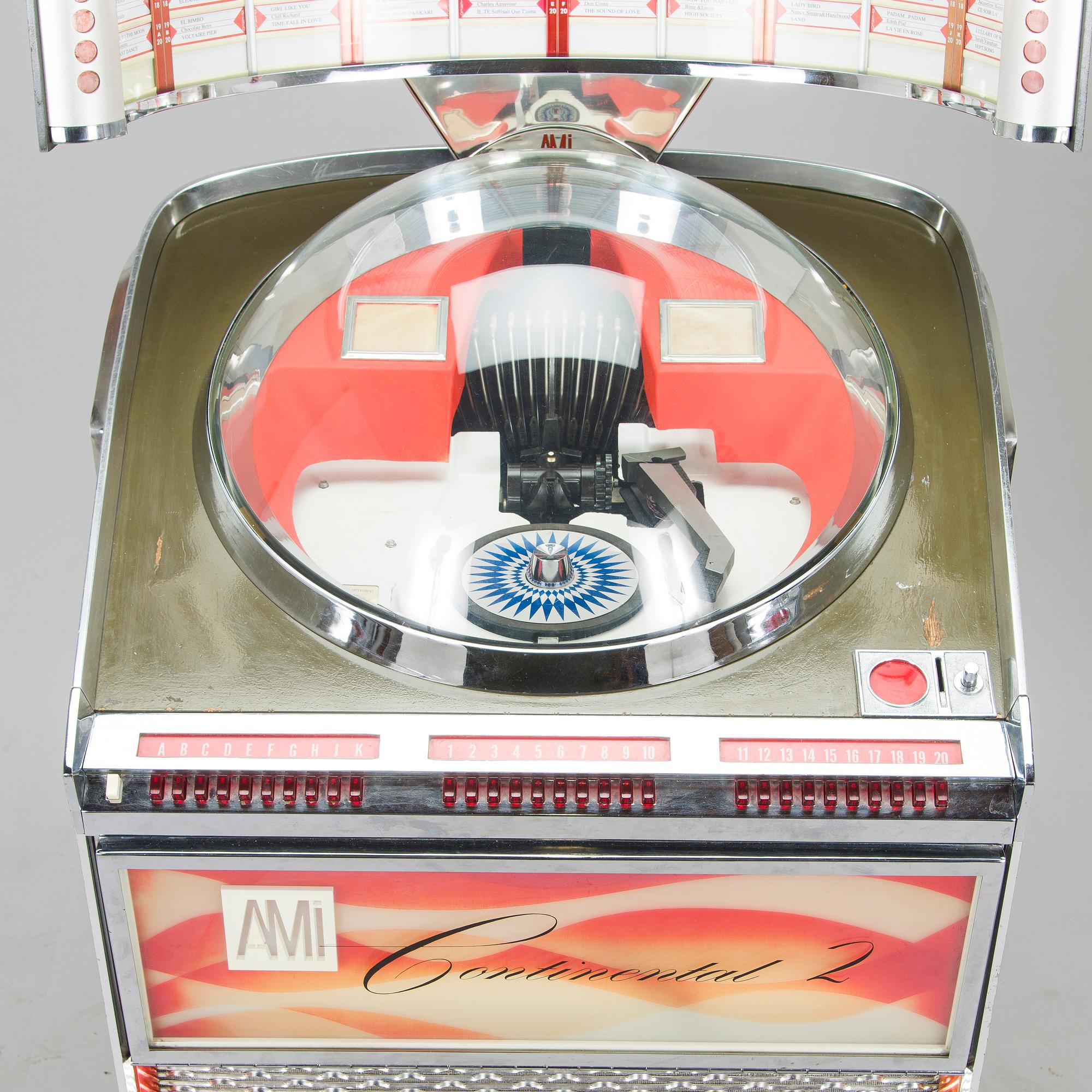 A 1960s AMI "Continental 2" jukebox, USA.