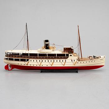 A steam boat model, 1970s.