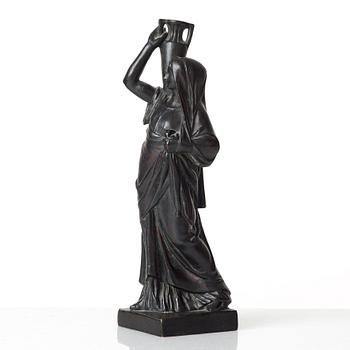 HUGO ELMQVIST, sculpture, dark patinated bronze.