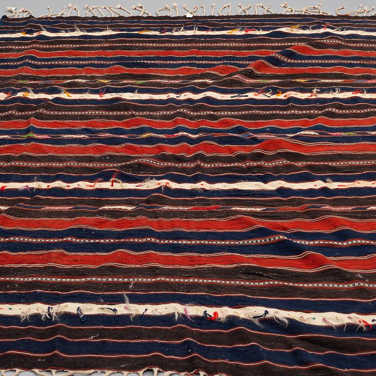 MATTO, flat weave, an old Oriental/North Africa, ca 239 x 160 cm.