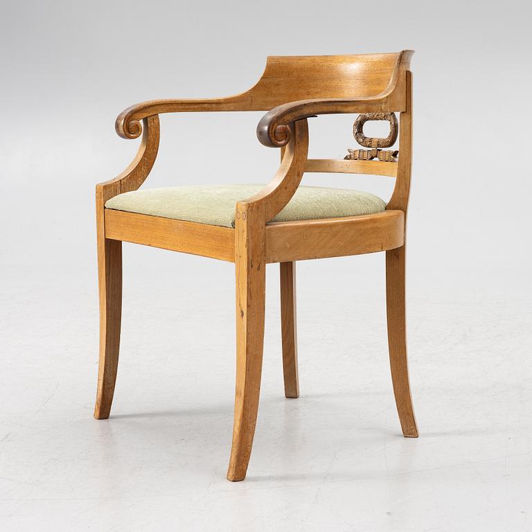 Desk chair, Karl Johan, 19th century.