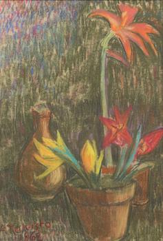 AUKUSTI KOIVISTO, pastel, signed and dated 1962.