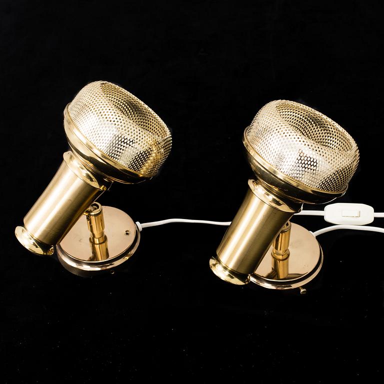 A pair of wall lights from OMI, Denmark, second half of the 20th Century.