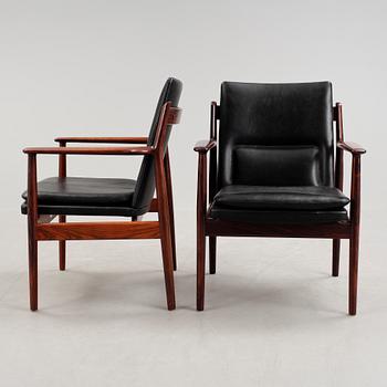 KARMSTOLAR, 4 st, "Modell 431", Arne Vodder, Sibast Furniture, Danmark, 1960-tal.