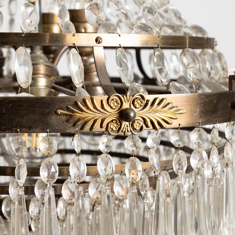 Chandelier, circa 1900, Empire style.