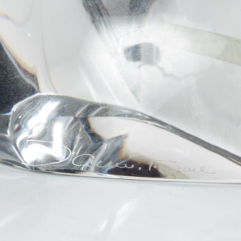 Daum, bordslampor, ett par, glas, Nancy, Frankrike, 1900-talets andra hälft.