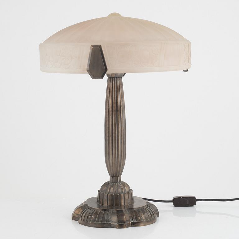 A Pair of Art Déco-Style Table Lamps, mid 20th Century.