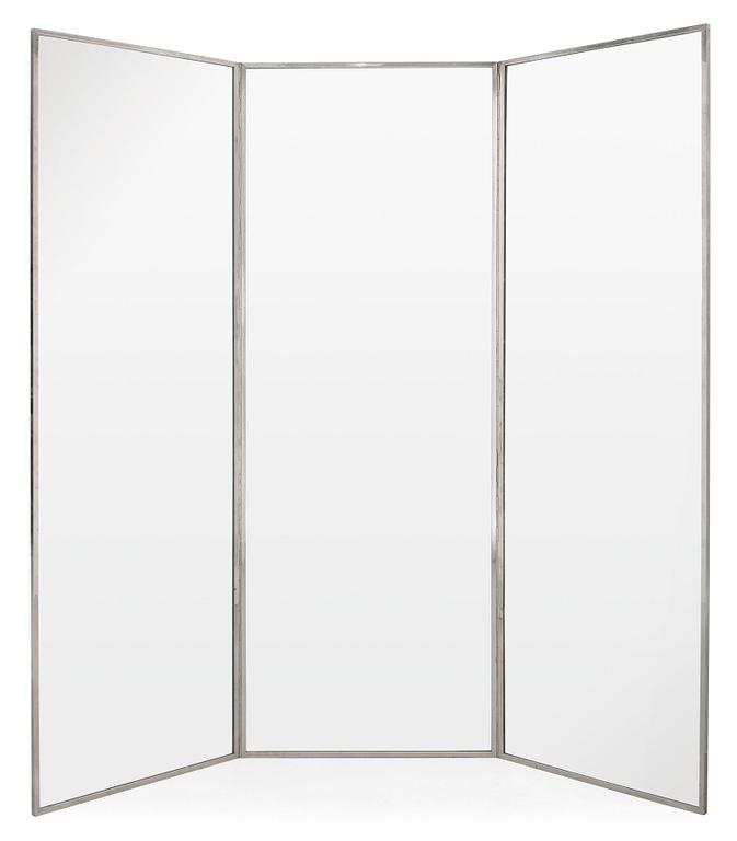 OKÄND FORMGIVARE, spegel, 3-delad, sannolikt 1930-40-tal.