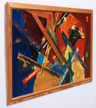 Dick Bengtsson, mixed media on canvas, signed and executed in 1986.