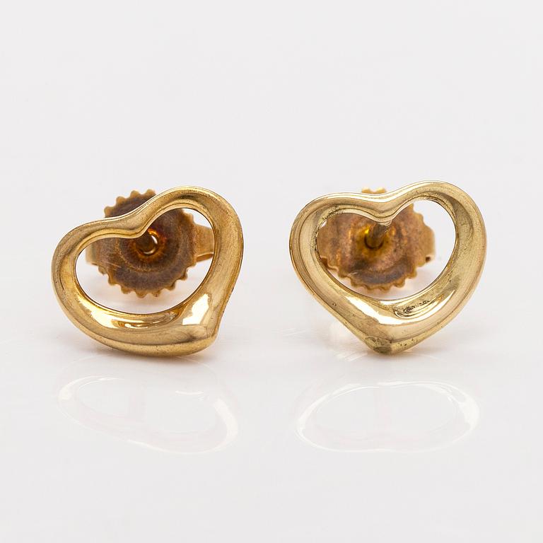 Tiffany & Co, Elsa Peretti, korvakorut, "Open Heart", 18K kultaa.