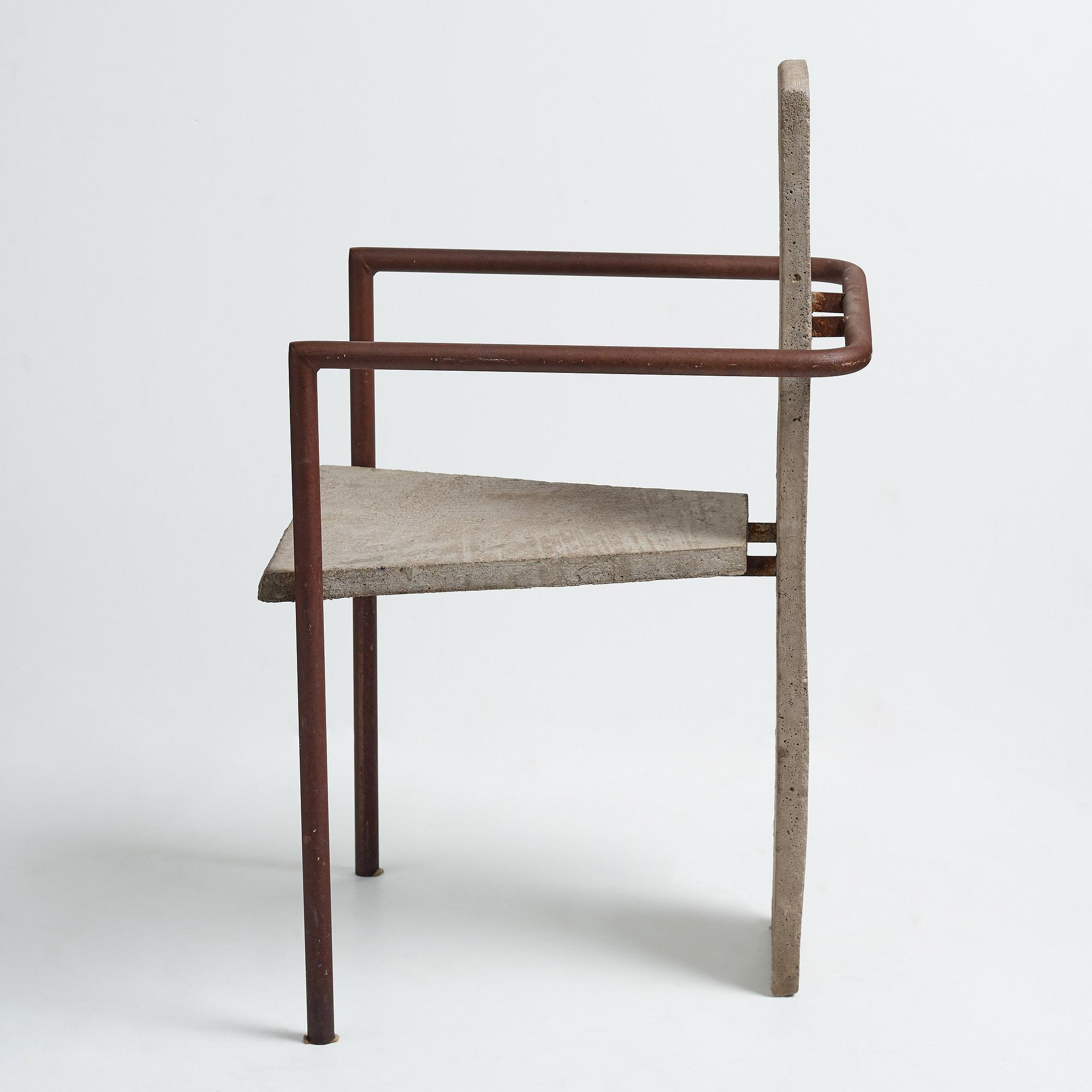 Jonas Bohlin, "Concrete", karmstol, Källemo, Värnamo 1981.