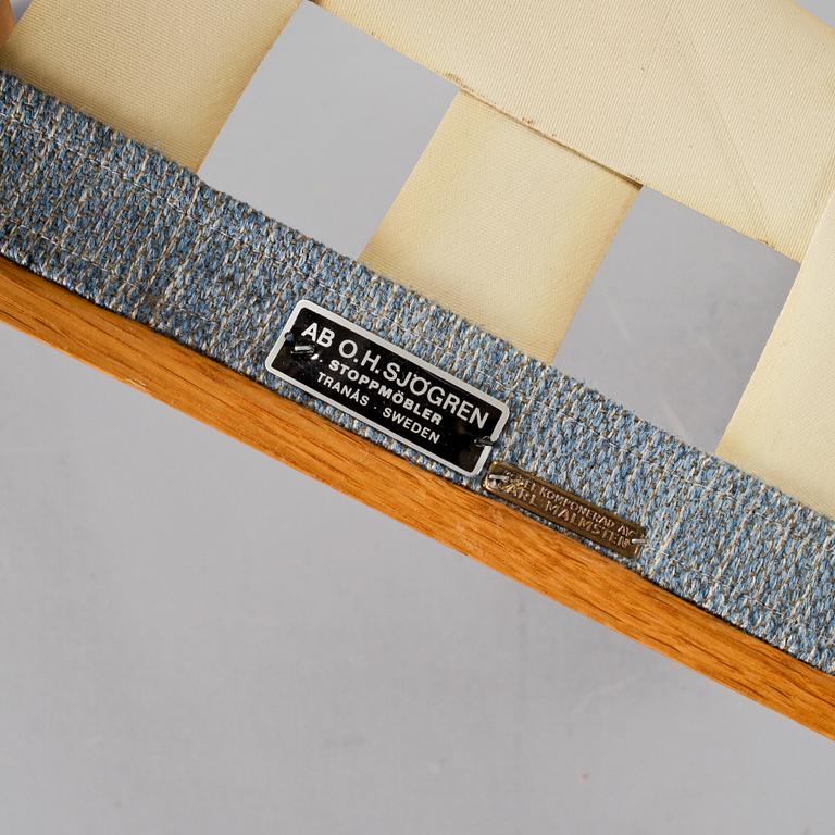 KARMSTOLAR, 2 st, "Vapensmeden" Carl Malmsten, 1900-talets andra hälft.
