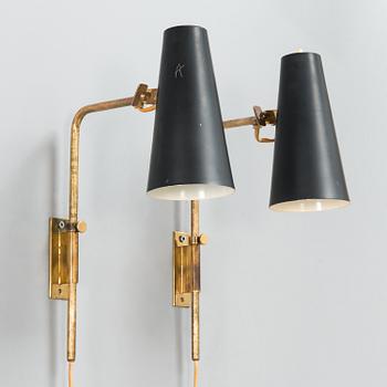 Paavo Tynell, A pair of mid-20th century '9459' wall lights for Idman.