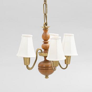 Hans Bergström, Ceiling lamp, model 115, ateljé Lyktan, Åhus, 1940s.