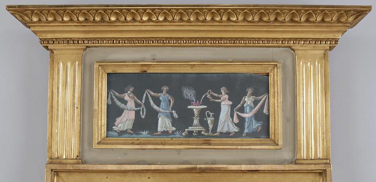 SPEGEL, sengustaviansk, omkring år 1800.