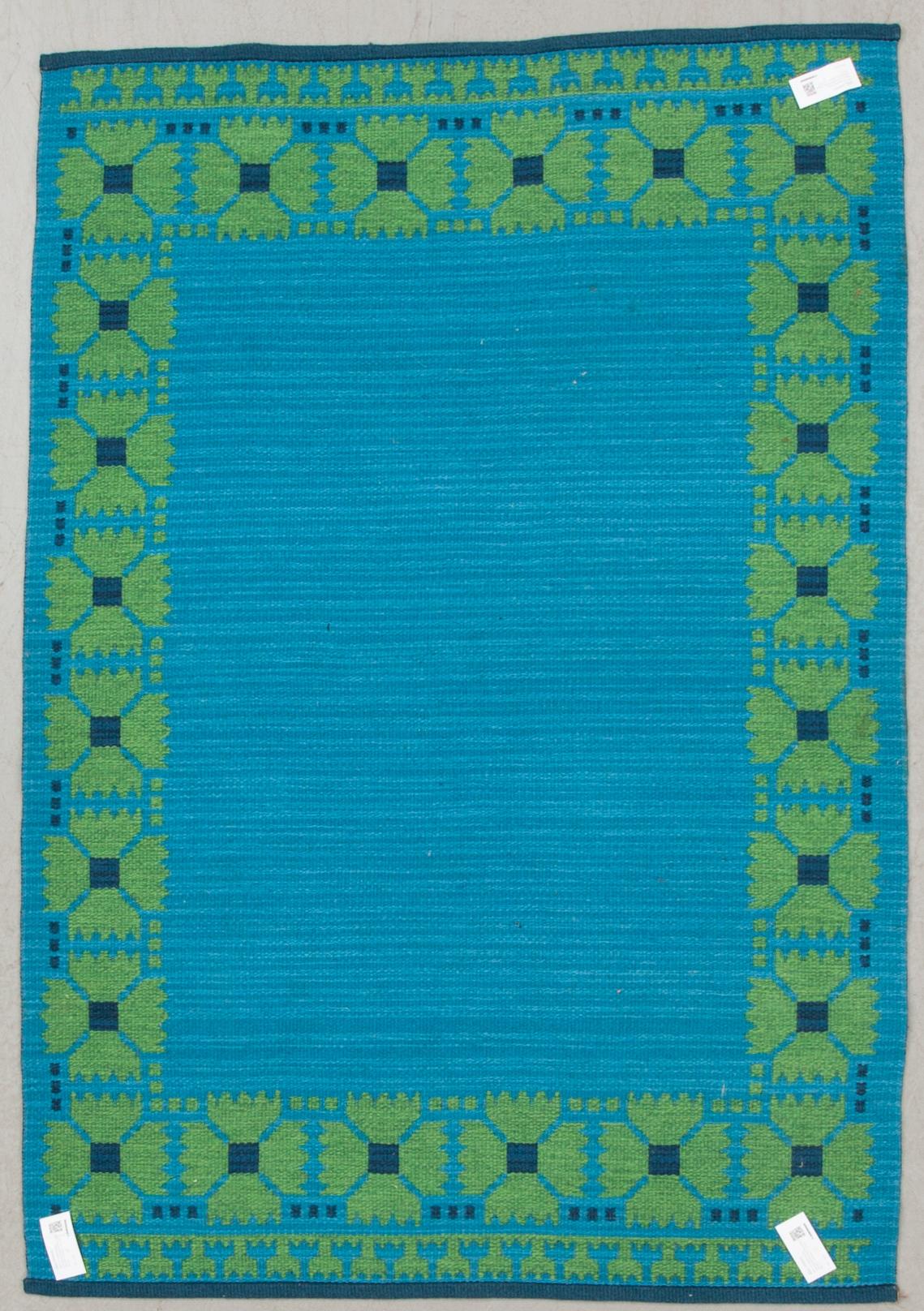 MATTA, dubbelsidig, monogramsignerad BW (Berit Woelfer möjligen). Ca 202 x 141 cm.