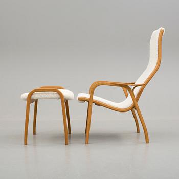 FÅTÖLJ med FOTPALL, "Lamino", Yngve Ekström, Swedese, 2003.