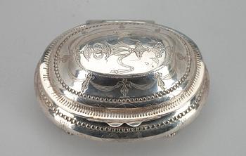 SOCKERSKRIN, silver, guldsmed, Stephan Sawljew, Moskva 1791, Ryssland. Tot. vikt ca 300 gr.