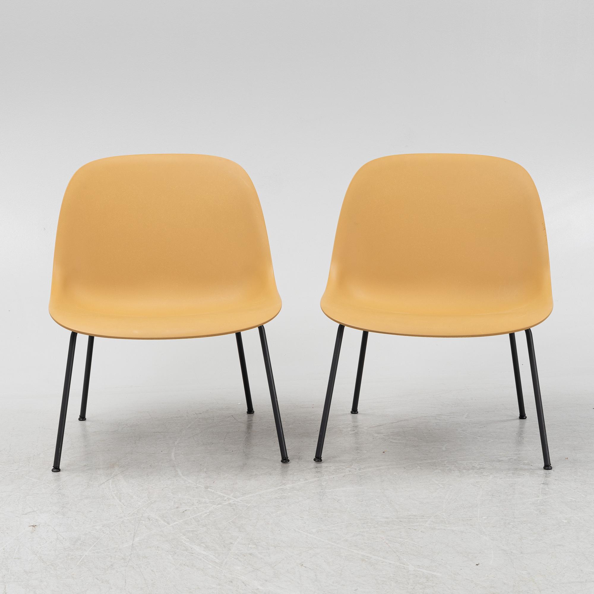 A pair of 'Fiber Lounge Chair' chairs, Muuto, Denmark.