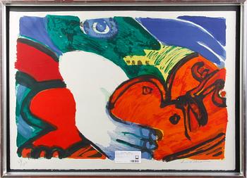 Bengt Lindström · LINDSTRÖM, BENGT. Färglitografi. Sign o numr. 68/300