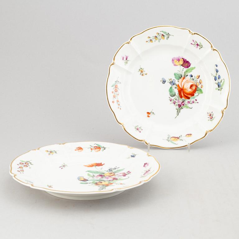 A rococo style dining service, 68 pcs, from Nymphenburg, Germany.