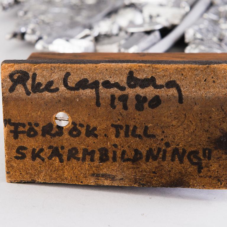 ÅKE LAGERBORG, SKULPTUR, metallegering, signerad och daterad 1980.
