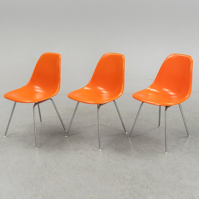 CHARLES & RAY EAMES, chairs, "DSX",  3 st, Herman Miller, 20th century.