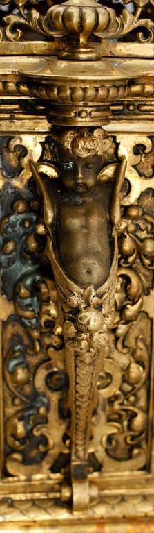 BORDSPENDYL, mässing, S Marti & Cie, Frankrike, sekelskiftet 1900.