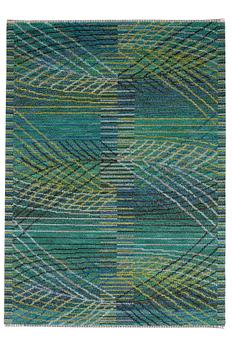 234. Barbro Nilsson, A CARPET, "Marina, grön", knotted pile, ca 210,5 x 148 cm, signed AB MMF BN.