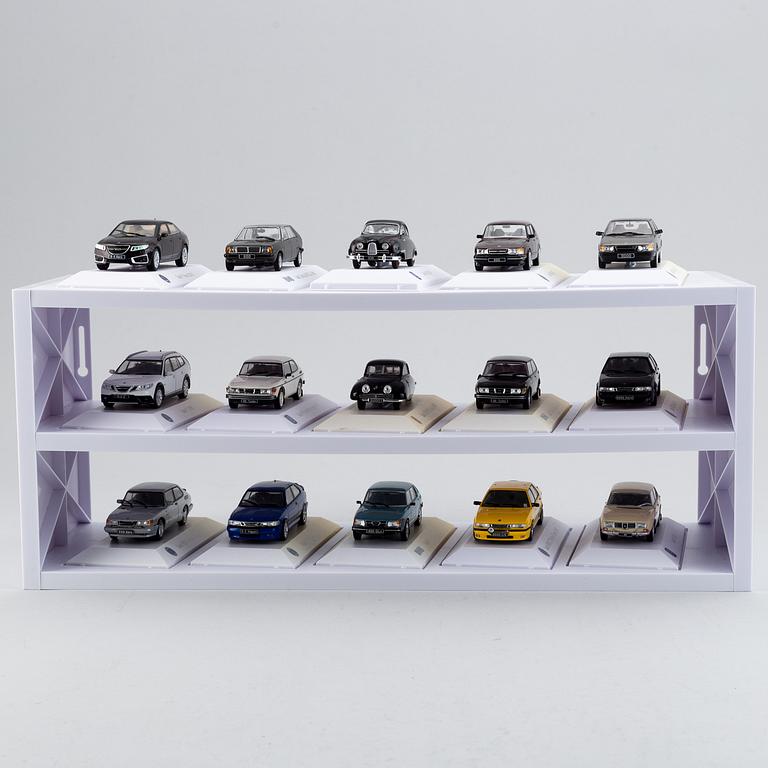 Modellbilar, 30 st, "Saab car museum".