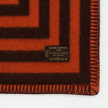 Louis Vuitton, a wool blanket with leather harness, special order 2003.