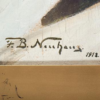 FRITZ BERTHOLD NEUHAUS, Oil on canvas, signed and dated 1912.