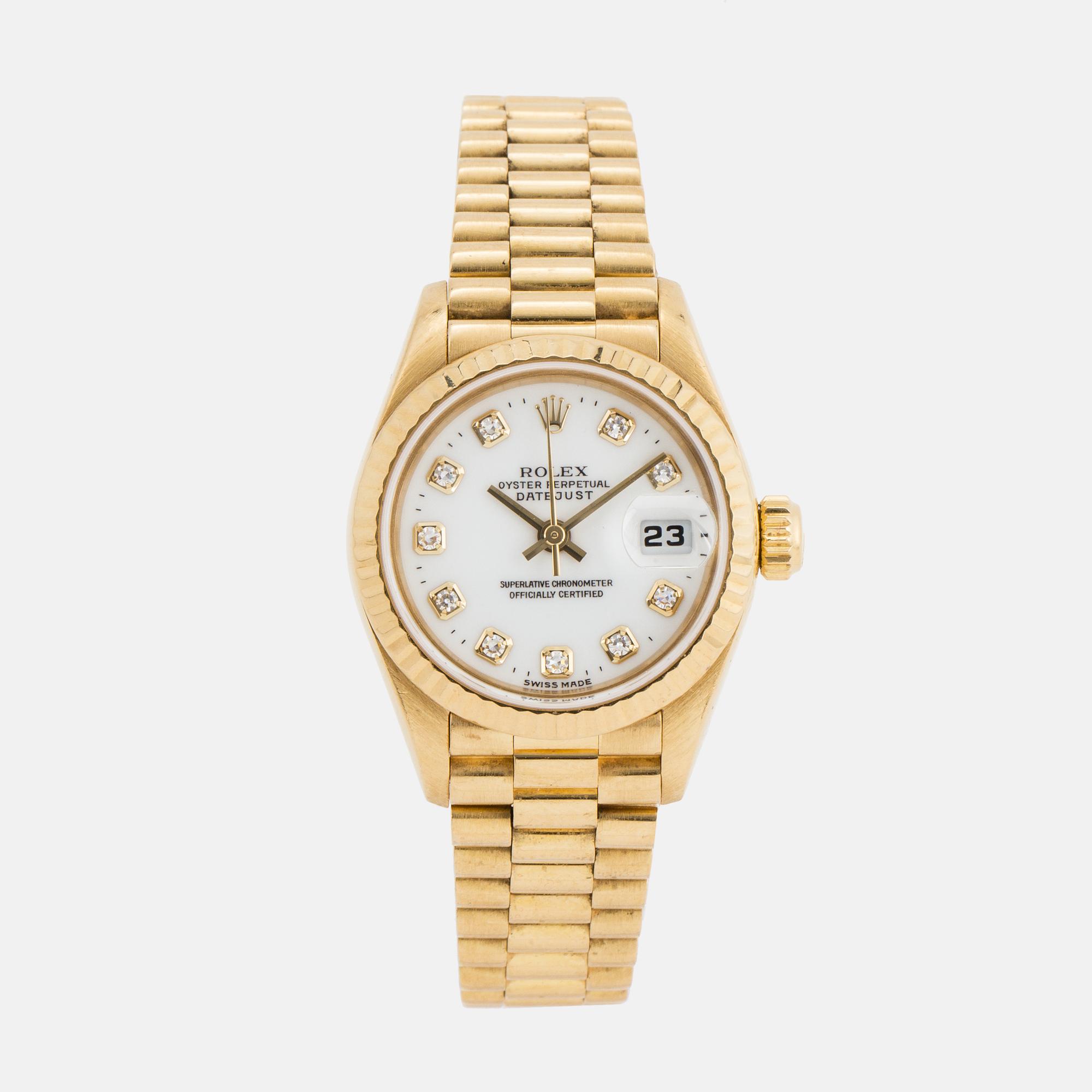 ROLEX, Oyster Perpetual, Datejust, wristwatch, 26 mm.