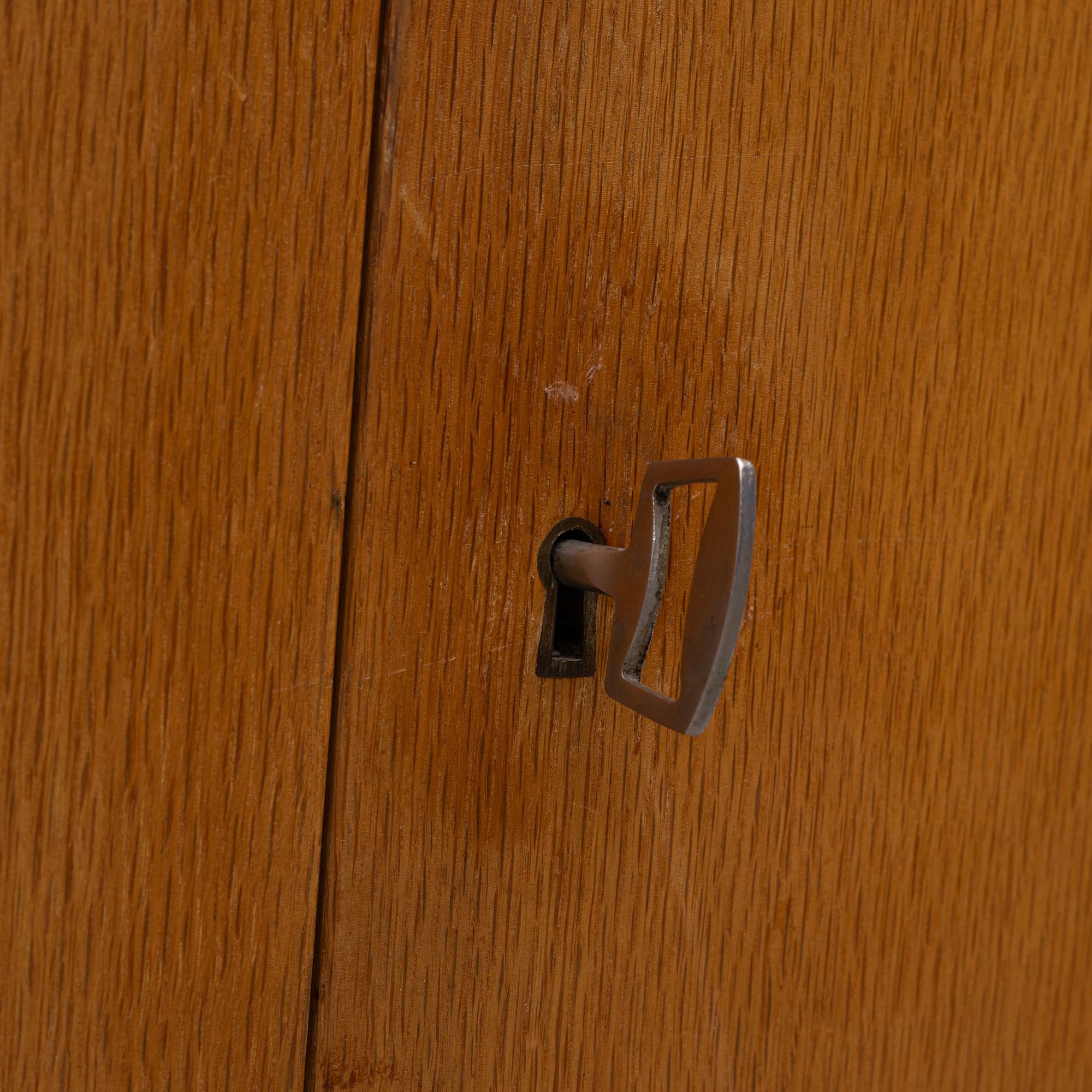 An oak cabinet, second half of the 20th century.